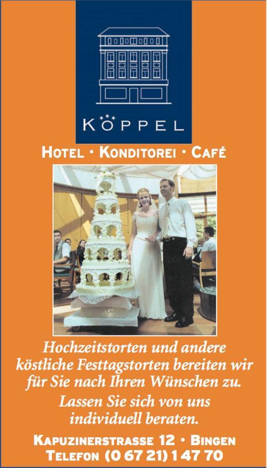 Hotel Cafe Konditorei Koeppel Бинген-на-Рейне Экстерьер фото
